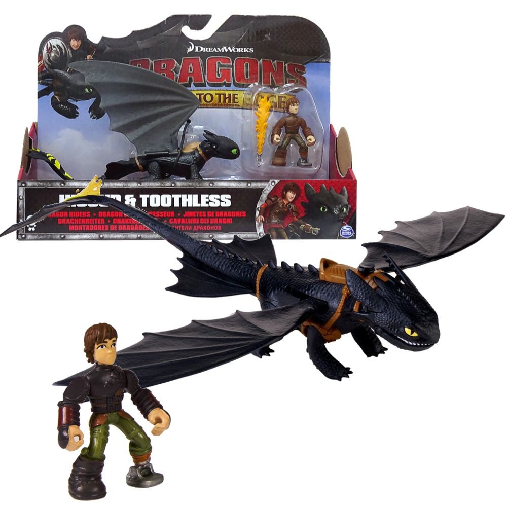 Dragons - Action Game Set - Dragons Toothless yellow Tail fin & Hicks ...