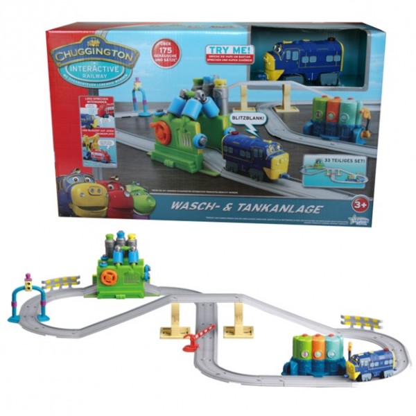 Chuggington   Interaktiv   Wasch  & Tankstation Schienenset