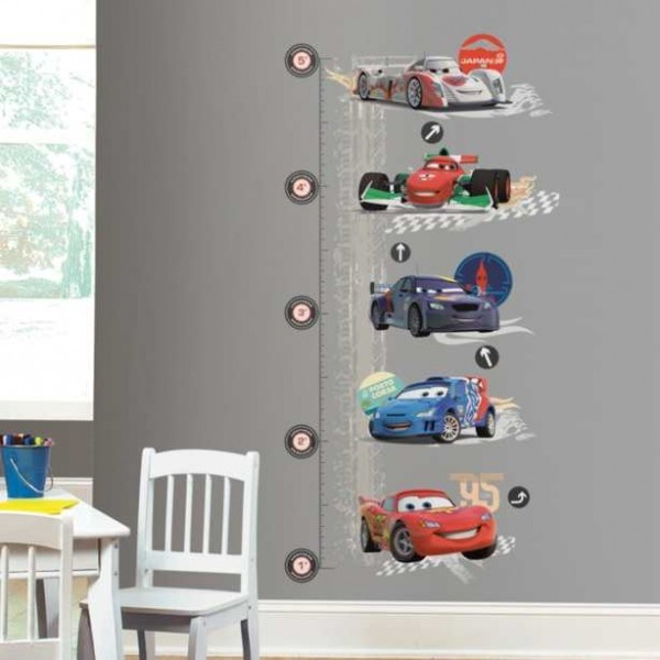 Disney Cars   Mega Wanddekoration Messlatte 132x71cm