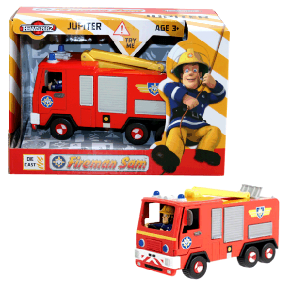 Feuerwehrmann Sam - Die Cast - Feuerwehrauto Jupiter mit Sound | eBay