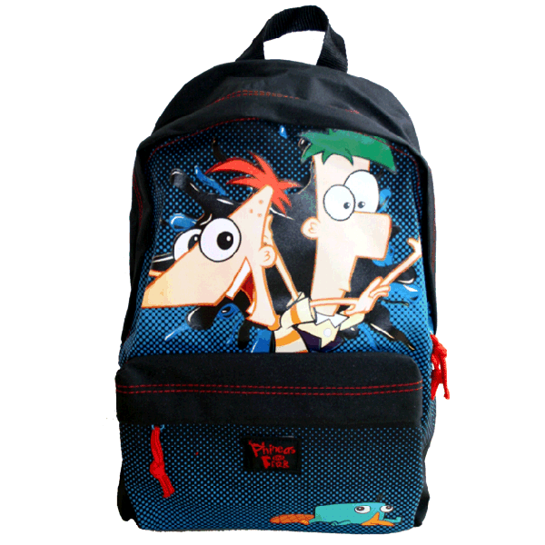 Phineas und Ferb   Rucksack groß Trouble 37cm x 27cm