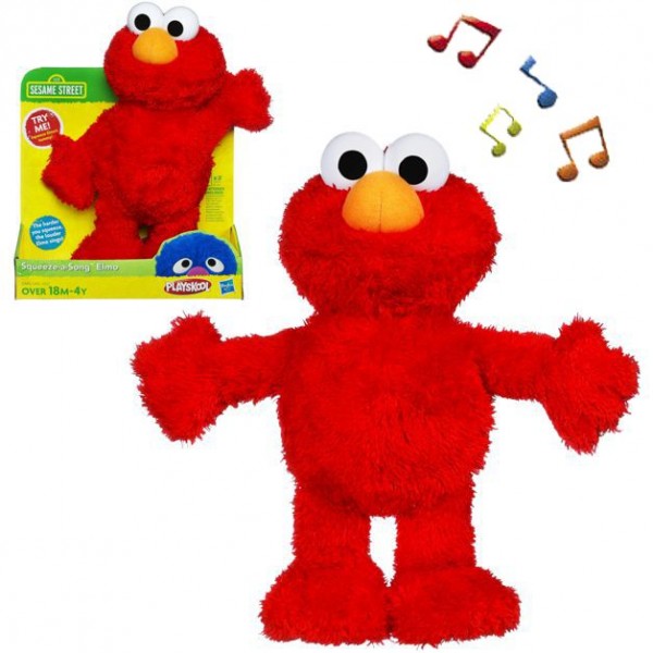 Sesamstrasse   Drück Mich Elmo mit Sound 25cm