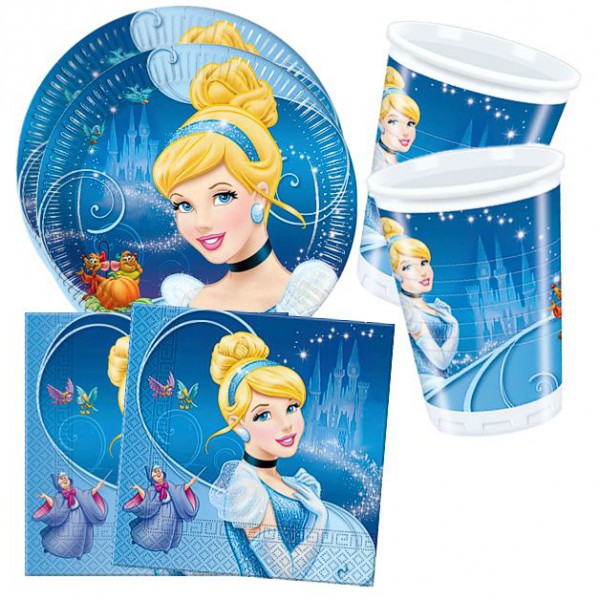 Disney Princess - Set Party Plate Cups Napkins Party Tableware